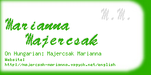 marianna majercsak business card